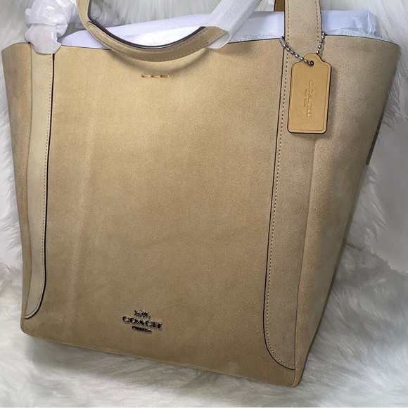 Coach 🤍 suede Tote bag New - Picture 2 of 11